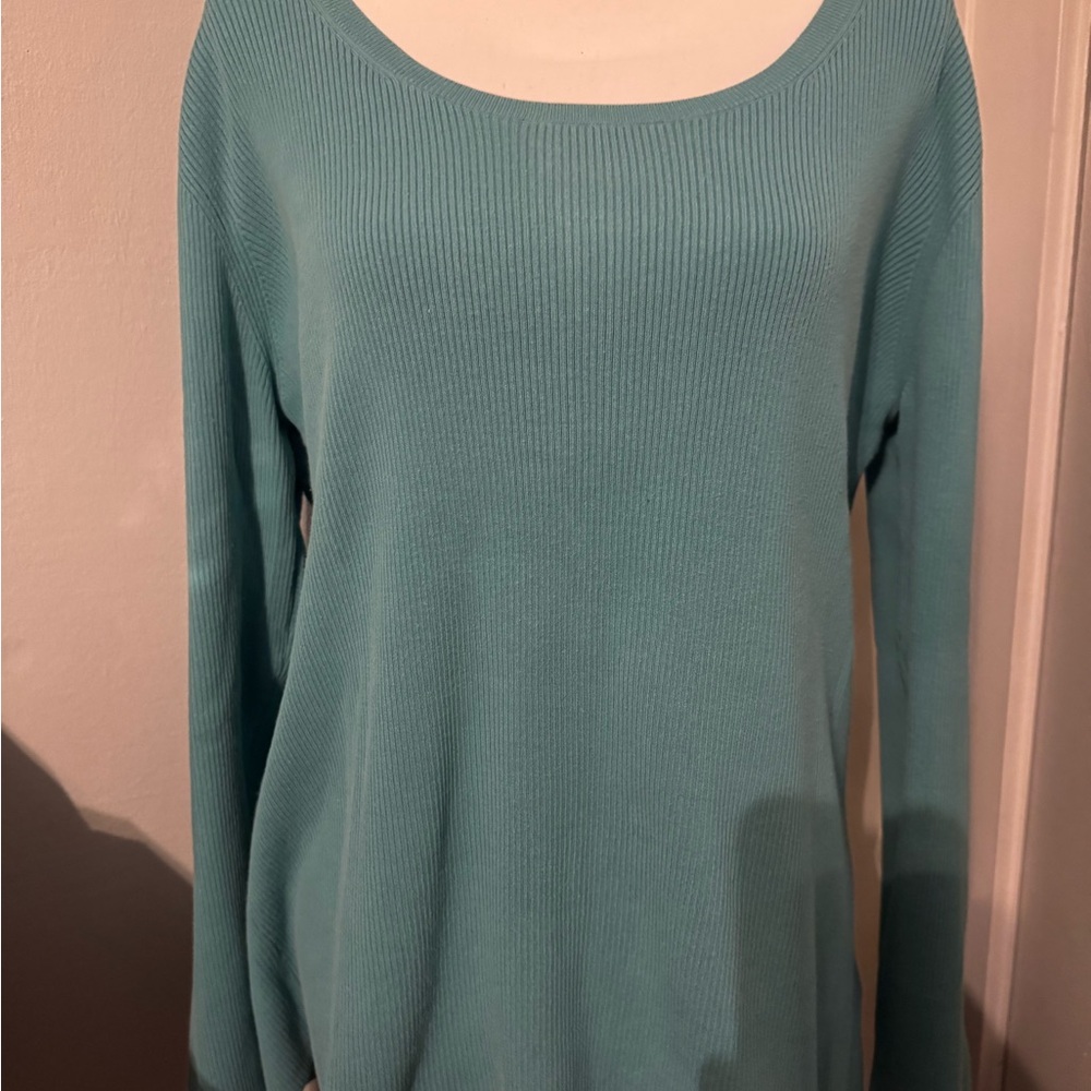 Eddie Bauer Women's Aqua Crew Neck Sweater